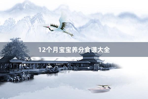 12个月宝宝养分食谱大全